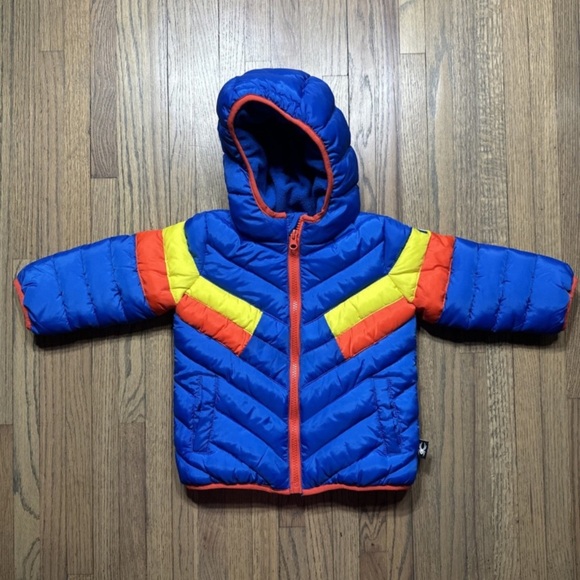 Spyder Other - Spyder Blue and Yellow Puffer Jacket
